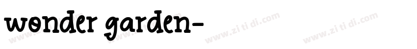 wonder garden字体转换